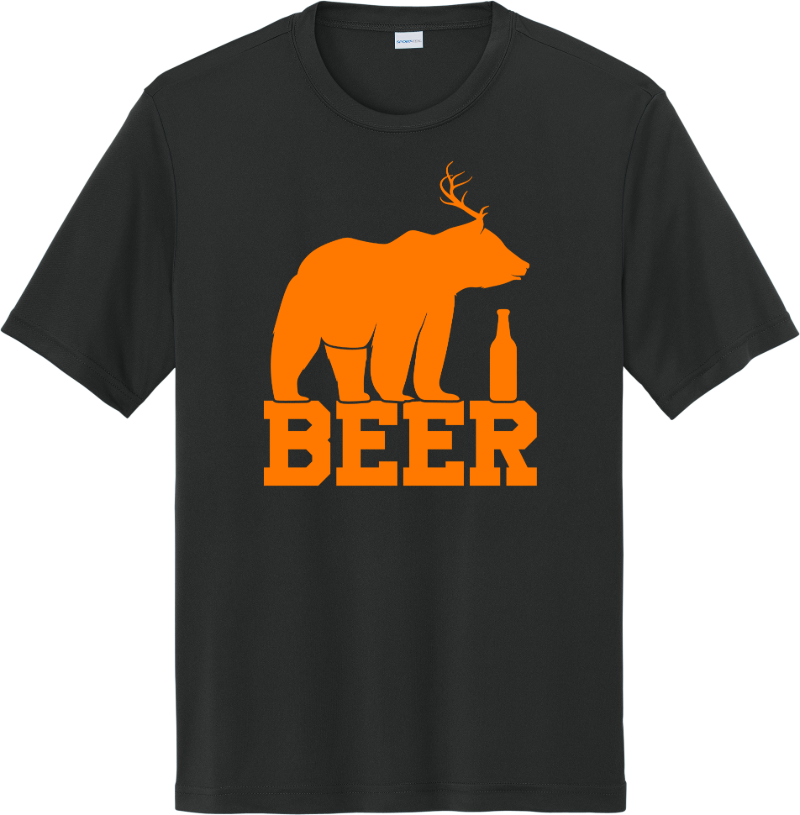 Bear. Beer. Period. Tee - Black