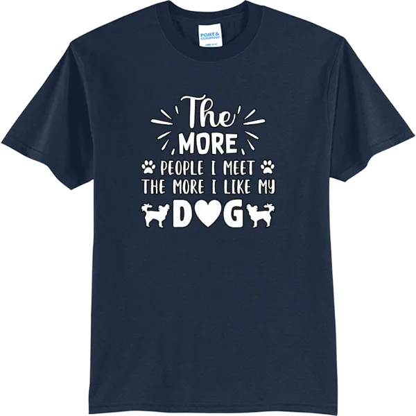 The More I Like My Dog - True Navy