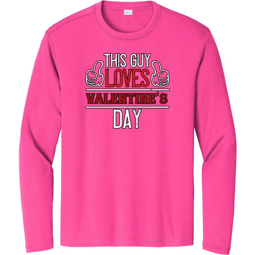 This Guy Loves Valentine’s - Neon Pink